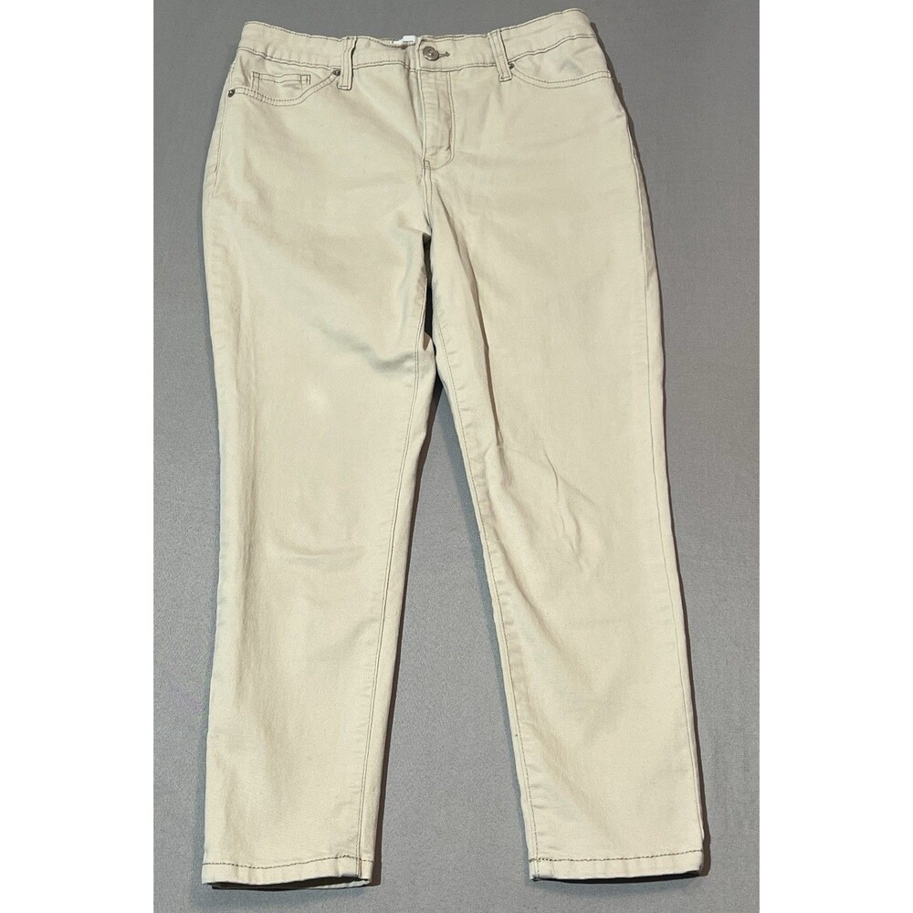 Crown Ivy High Rise Skinny Women’s Size - 8P - Khaki Dressy Pants